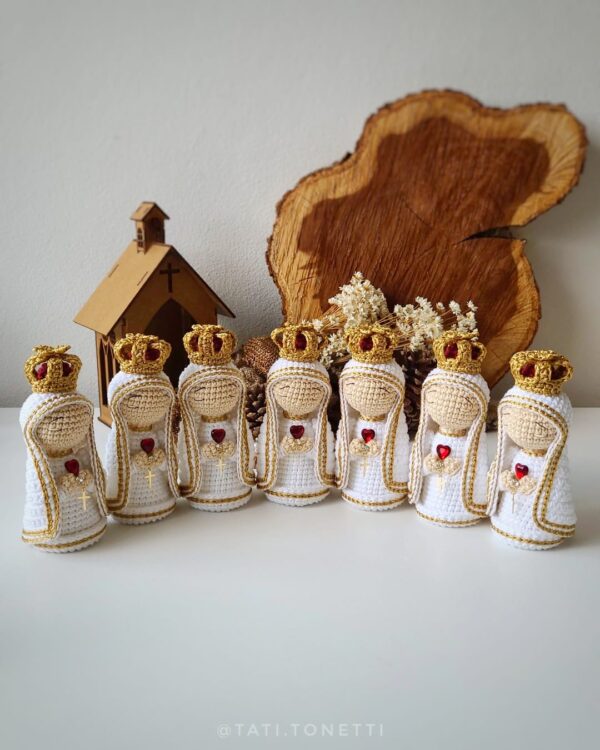 Mini Nossa Senhora de Fátima em Amigurumi | E-book em PDF - Imagem 2