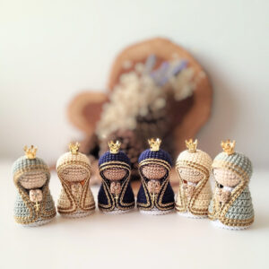Mini Nossa Senhora em amigurumi passo a passo em pdf