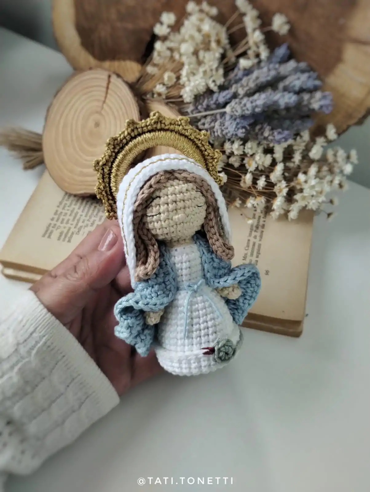 Nossa Senhora das Graças 13 cm em Amigurumi | E-book PDF - Imagem 4
