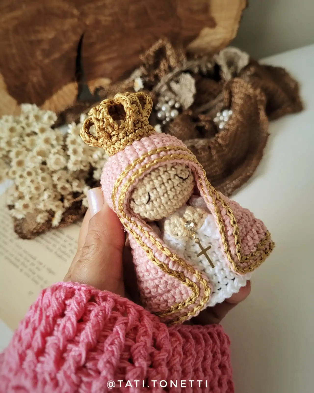 Mini Nossa Senhora em Amigurumi | E-book em PDF - Imagem 6