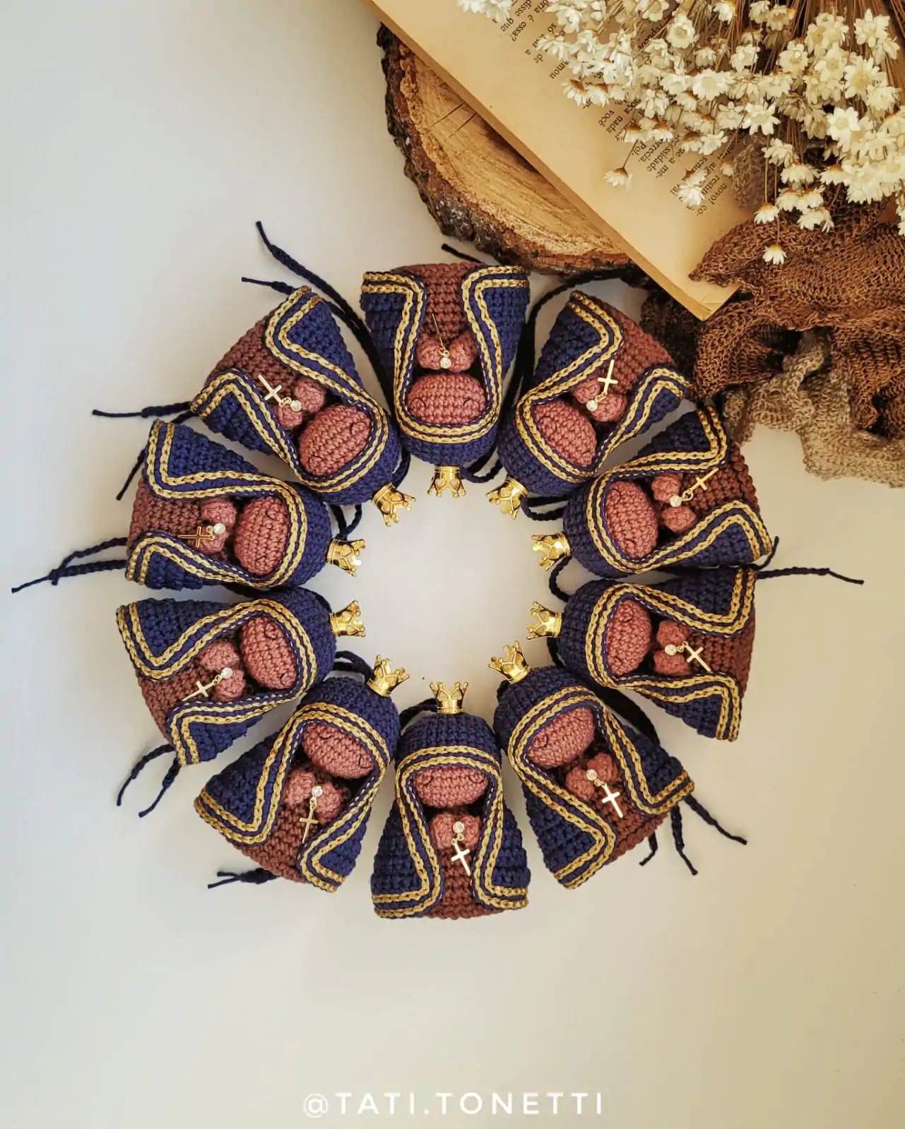 Mini Nossa Senhora em Amigurumi | E-book em PDF - Imagem 15