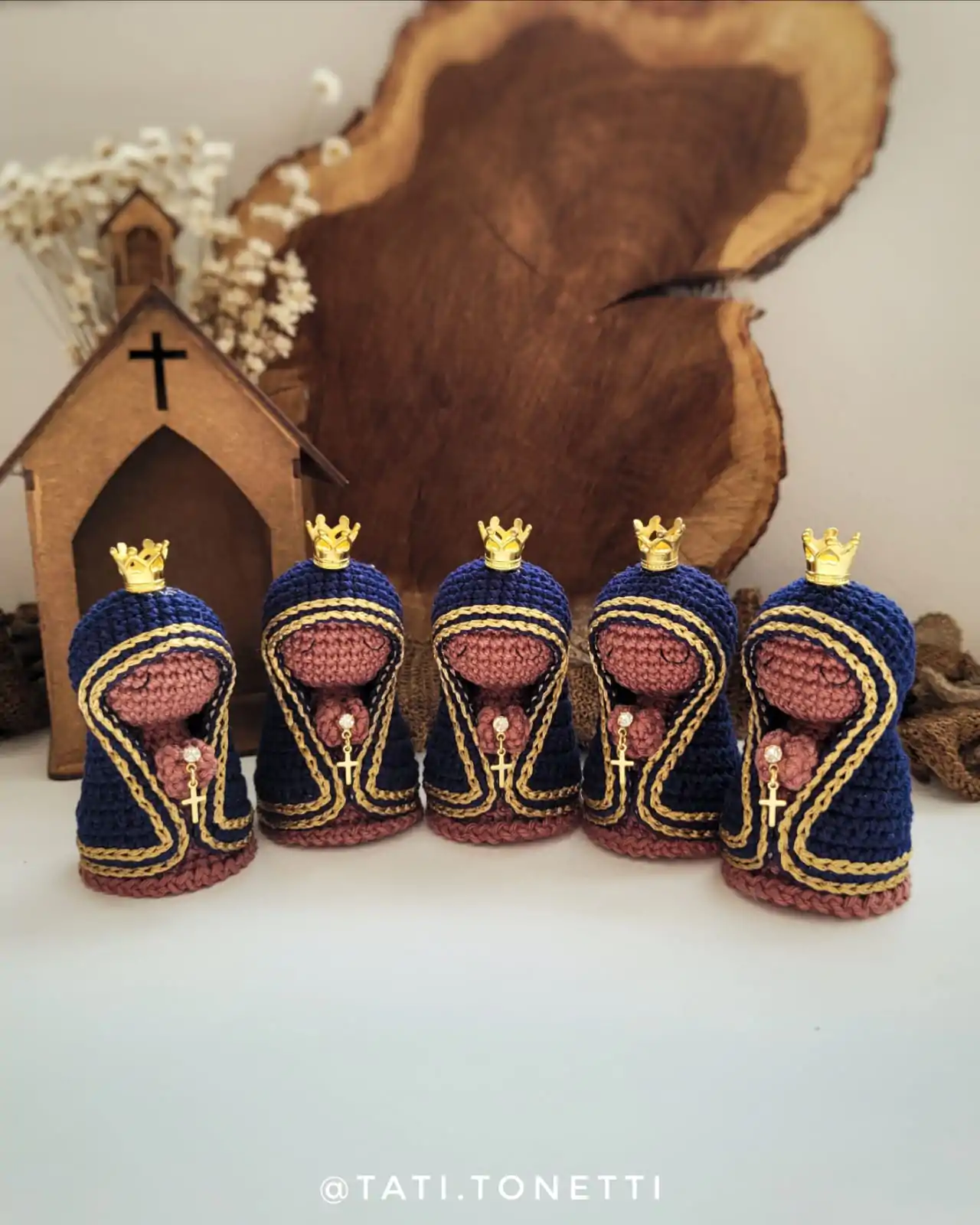 Mini Nossa Senhora em Amigurumi | E-book em PDF - Imagem 14