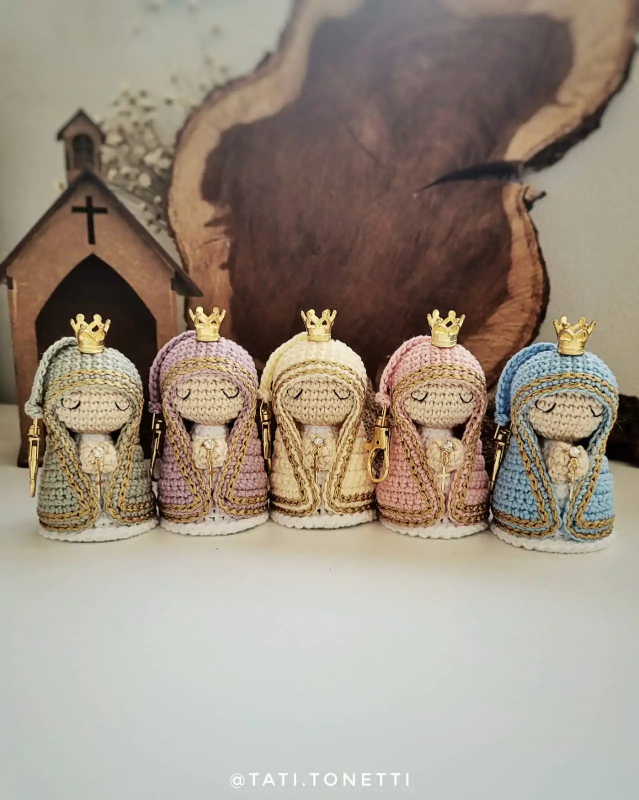 Mini Nossa Senhora em Amigurumi | E-book em PDF - Imagem 19