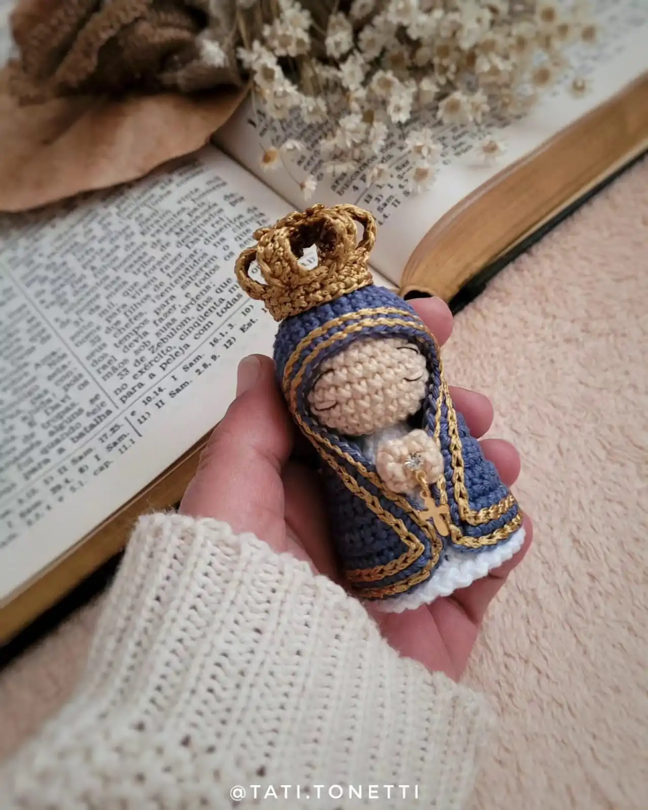 Mini Nossa Senhora em Amigurumi | E-book em PDF - Imagem 21
