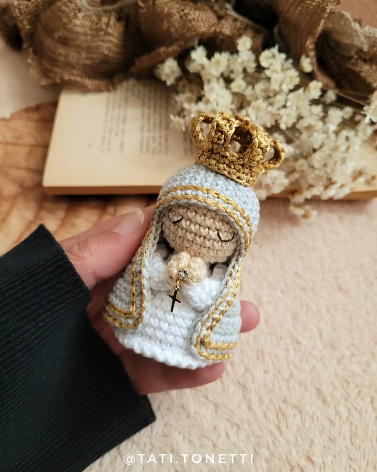Mini Nossa Senhora em Amigurumi | E-book em PDF - Imagem 11