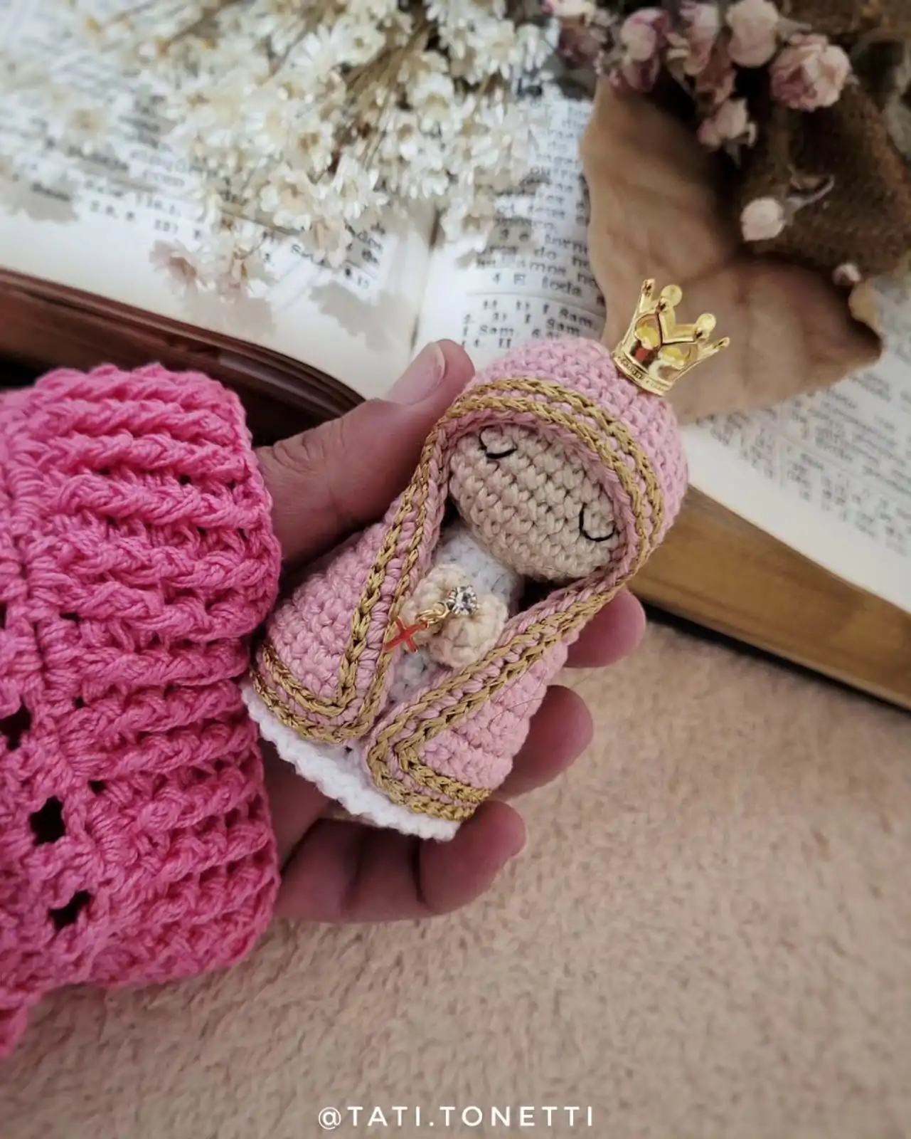 Mini Nossa Senhora em Amigurumi | E-book em PDF - Imagem 20