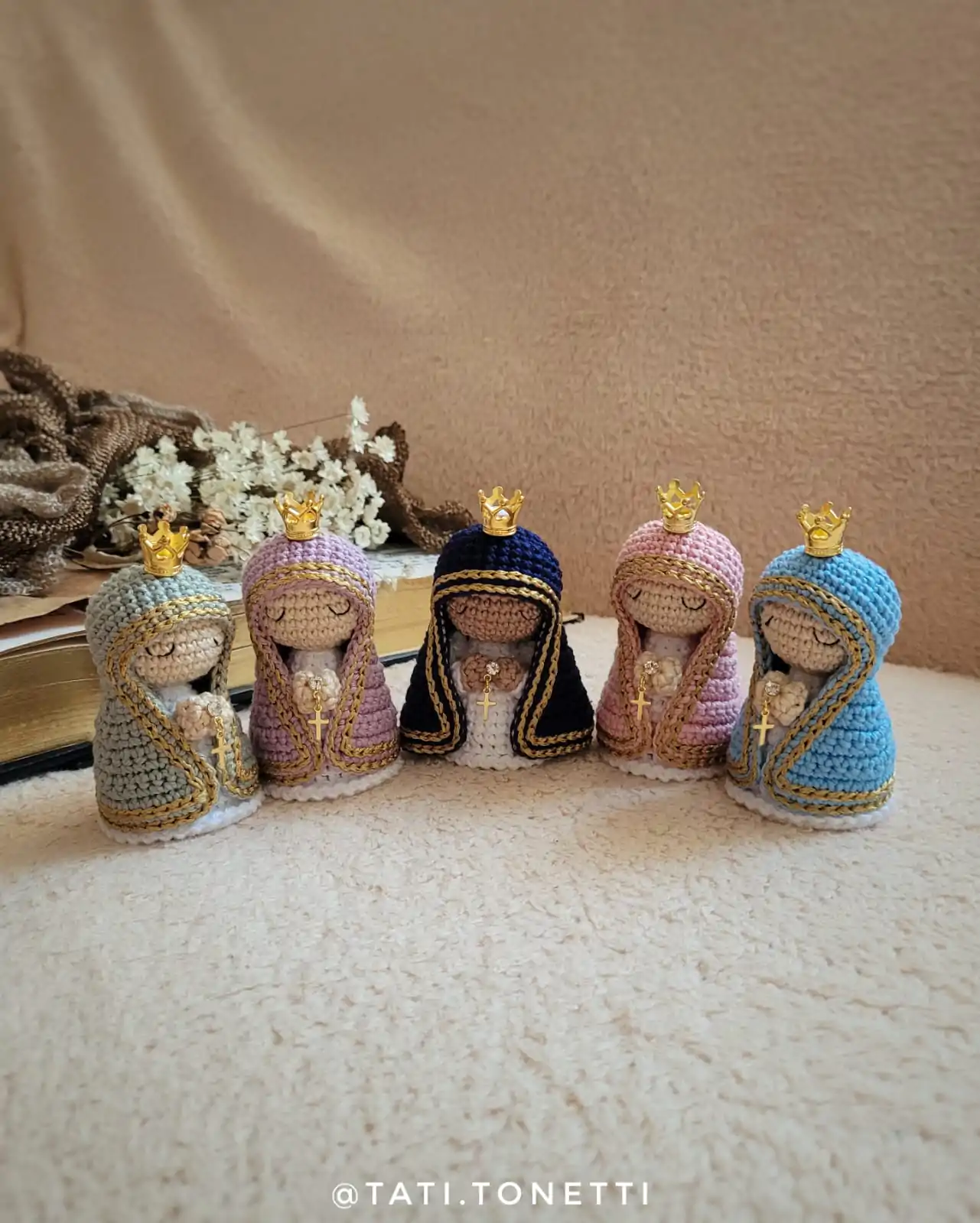 Mini Nossa Senhora em Amigurumi | E-book em PDF - Imagem 17
