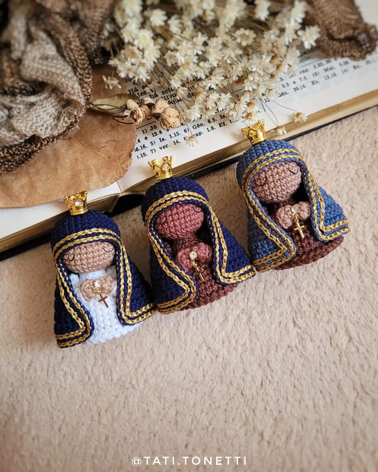 Mini Nossa Senhora em Amigurumi | E-book em PDF - Imagem 16