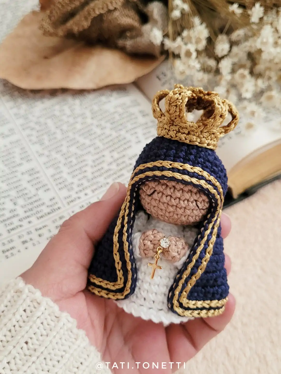 Mini Nossa Senhora em Amigurumi | E-book em PDF - Imagem 5