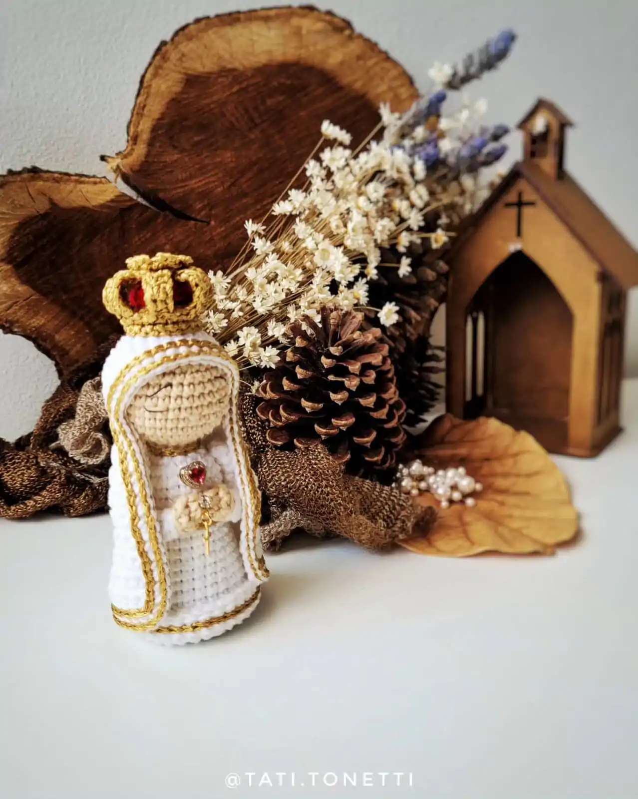 Mini Nossa Senhora de Fátima em Amigurumi | E-book em PDF - Imagem 4