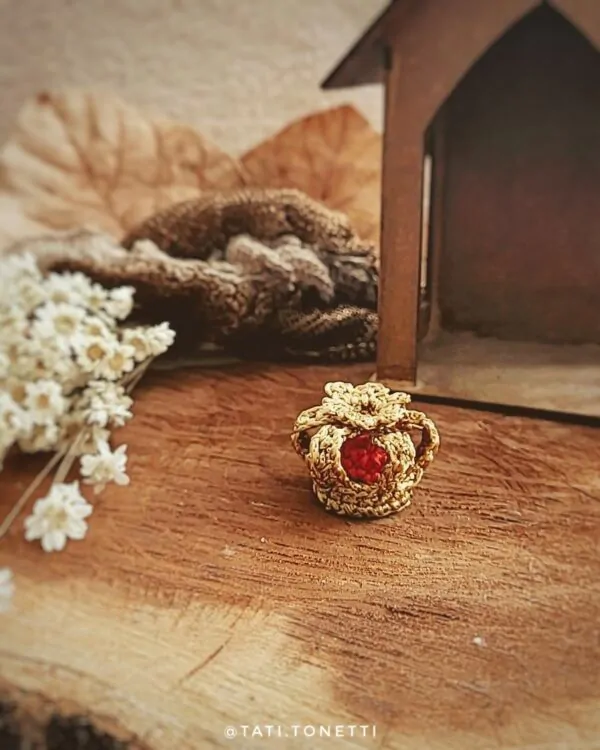 Mini Nossa Senhora de Fátima em Amigurumi | E-book em PDF - Imagem 7