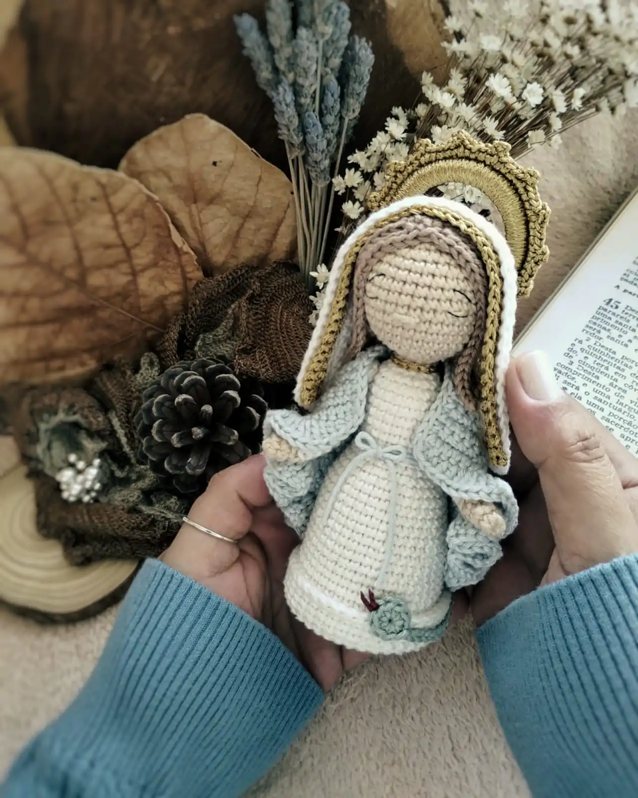 Nossa Senhora das Graças 17 cm em Amigurumi | E-book PDF - Imagem 5
