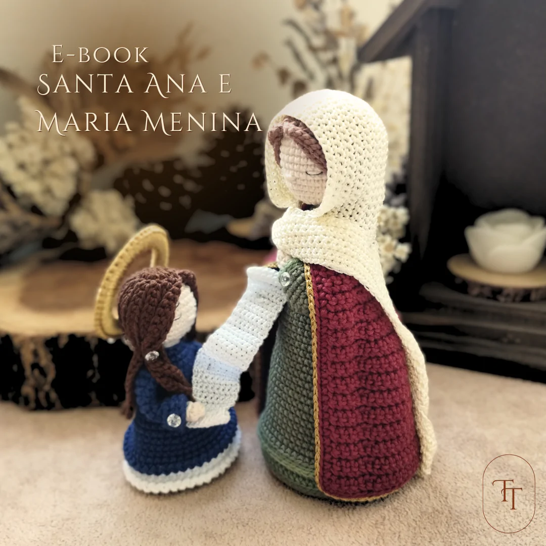 Santa Ana e Maria Menina em Amigurumi | E-book em PDF