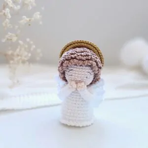 amigurumi anjo padrão em PDF com estrutura proporcional