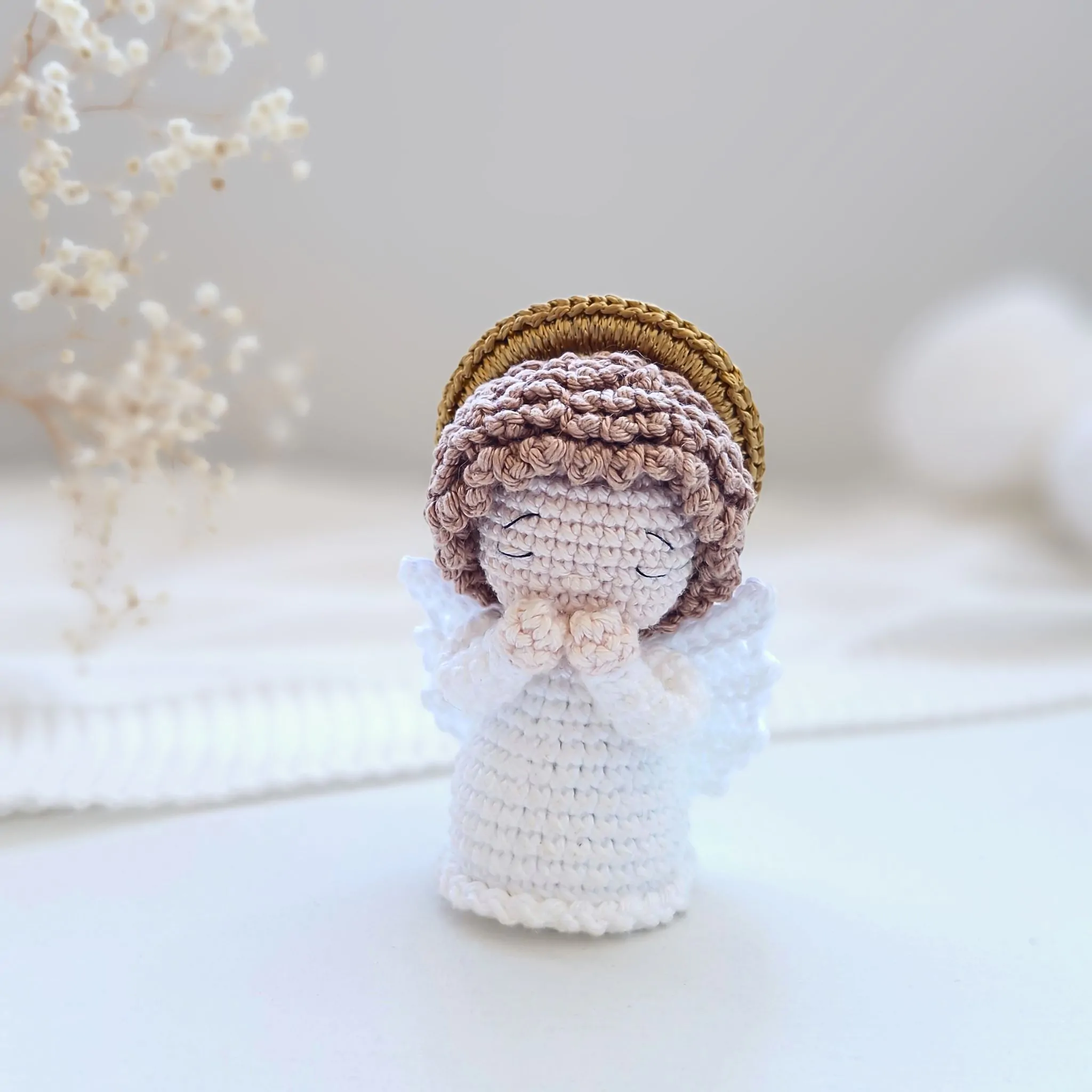 amigurumi anjo padrão em PDF com estrutura proporcional
